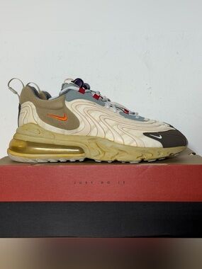 Travis Scott x Nike Air Max 270 React ENG Cactus Trails CT2864-200 Men’s Sz 10.5